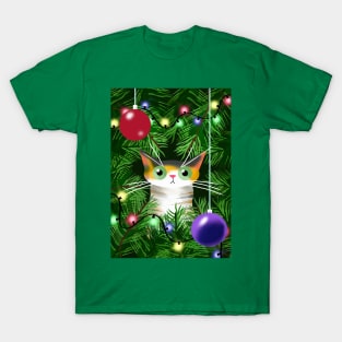 The Cat and the Christmas Tree T-Shirt